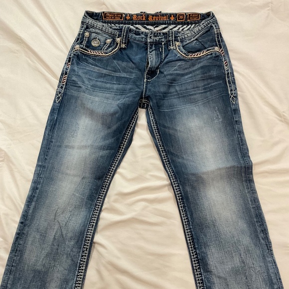 Rock Revival Other - Blue Rock Revival 36x32 Alfred Straight Jeans